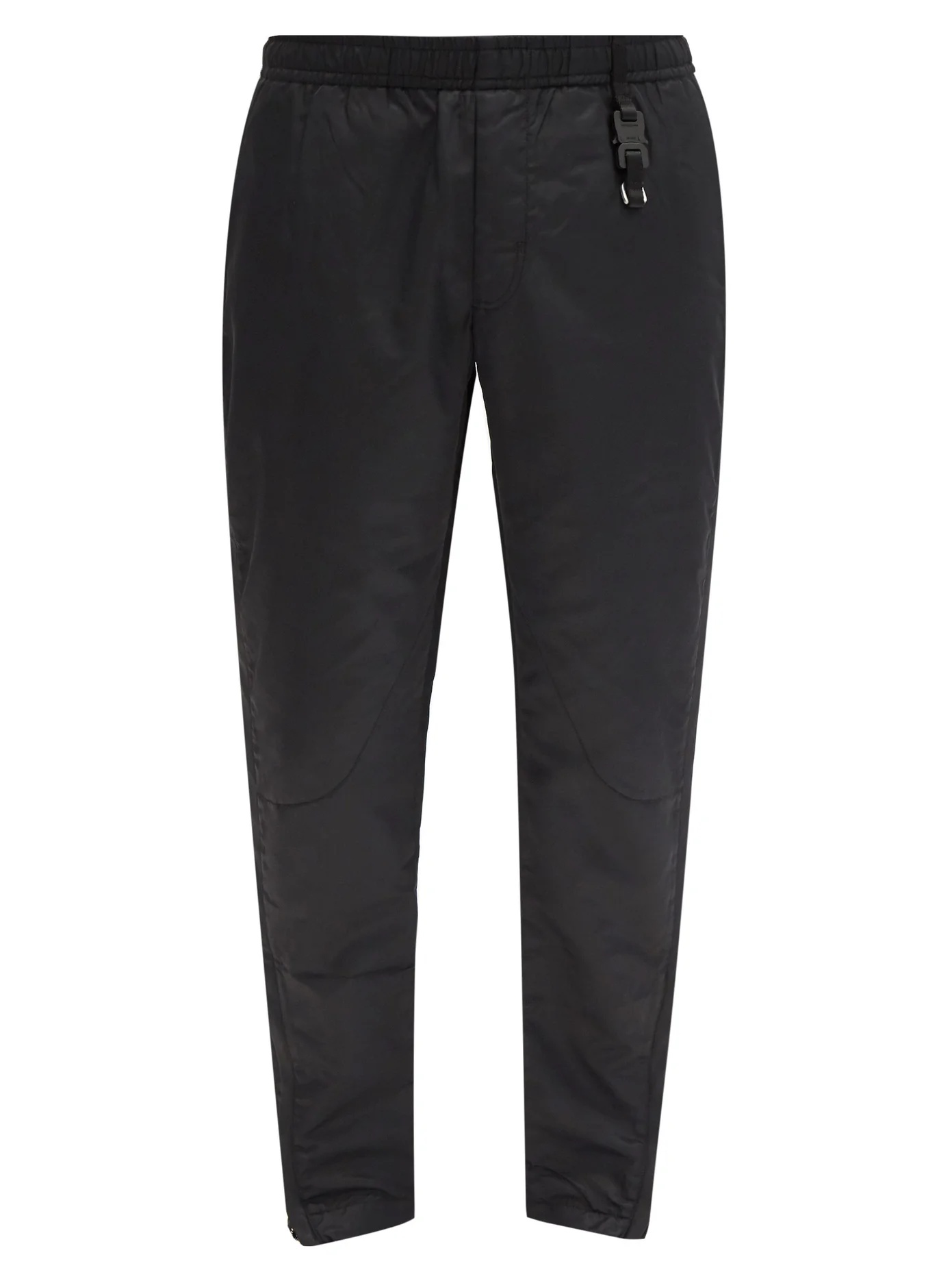 Rollercoaster-buckle shell track pants - 1