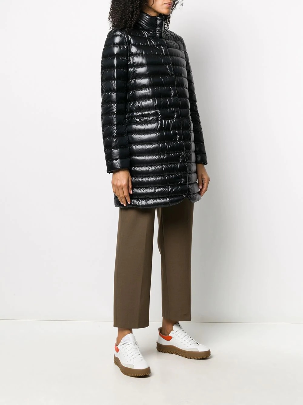 high-neck padded coat - 3