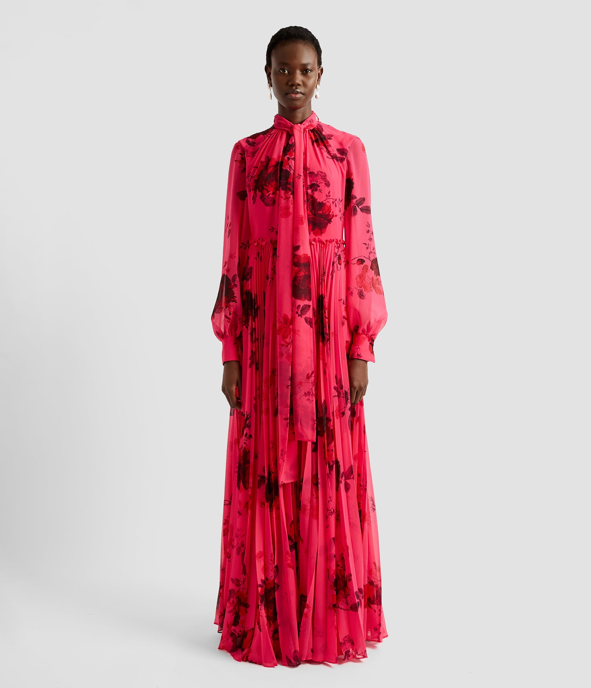 BLOUSON SLEEVE GOWN - 2