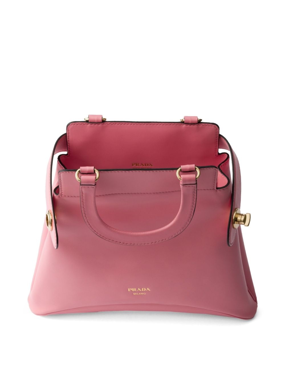 logo-stamp leather tote bag - 5