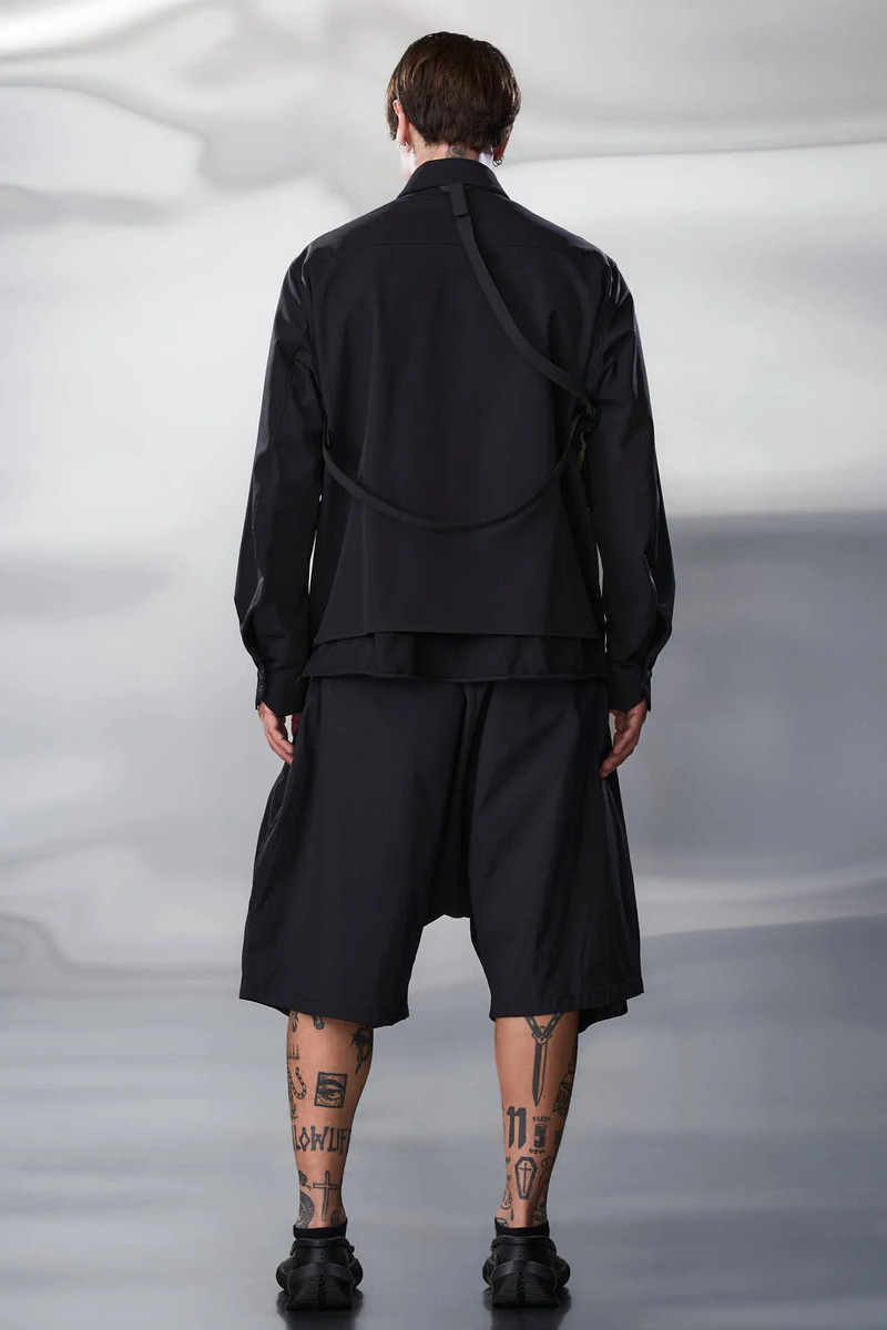LA10-DS schoeller® Dryskin™ Press Button Shirt Jacket Black 4