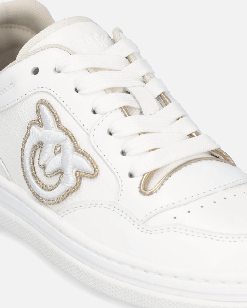 LEATHER SNEAKERS WITH EMBROIDERED SIDE LOGO 4