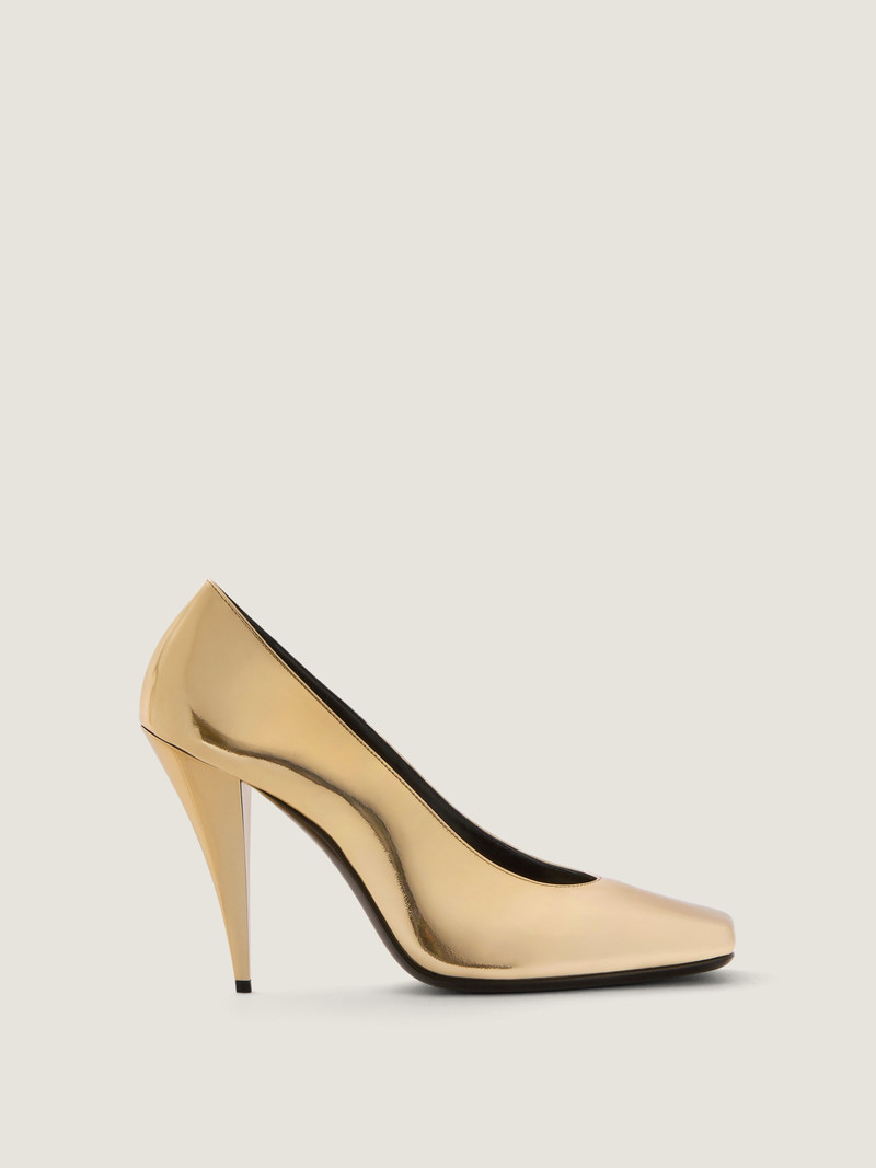 Givenchy SLICED SQUARE PUMPS IN MIRROR EFFECT LEATHER outlook