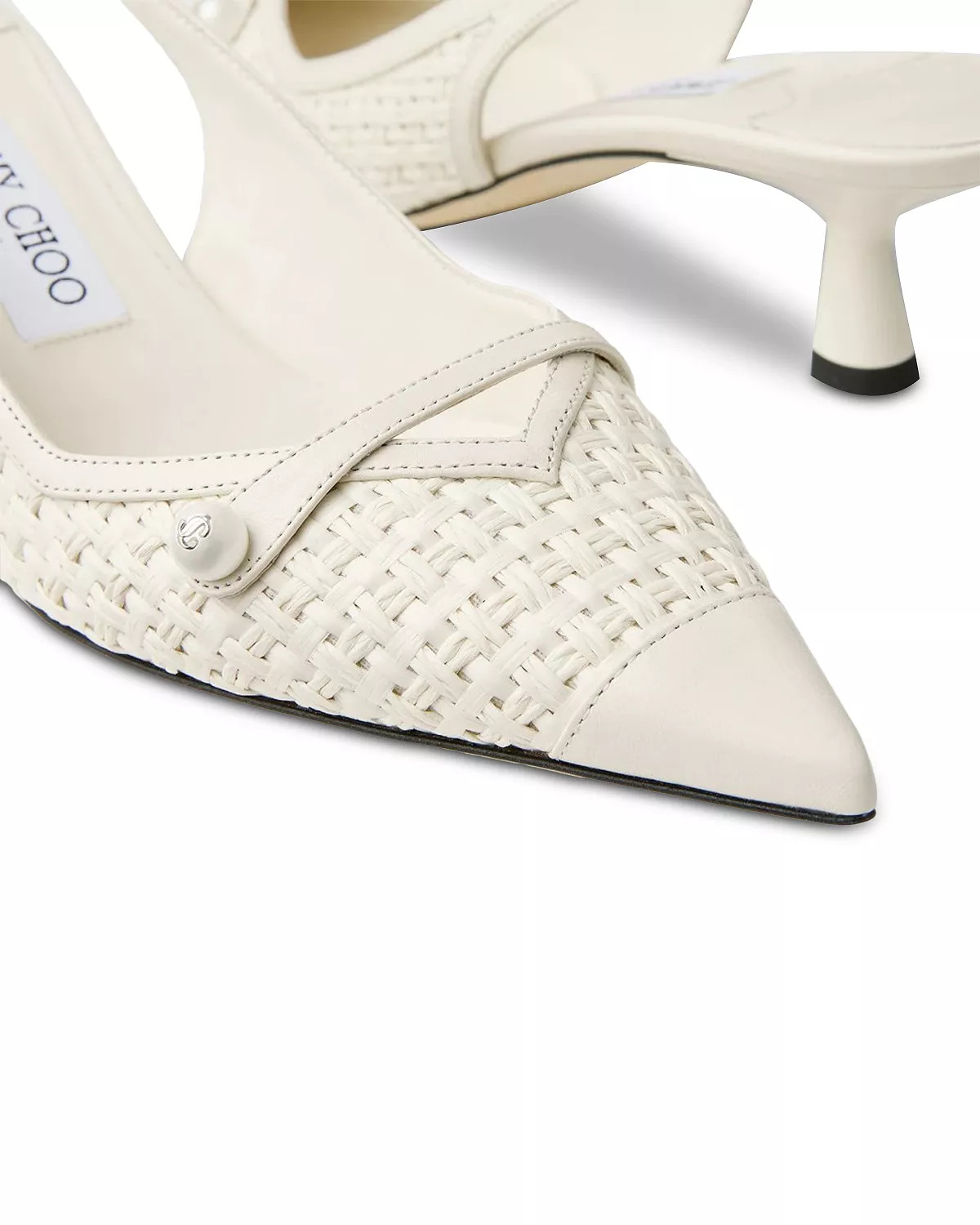 Women's Amita 45 Raffia Slingback Pumps - 4