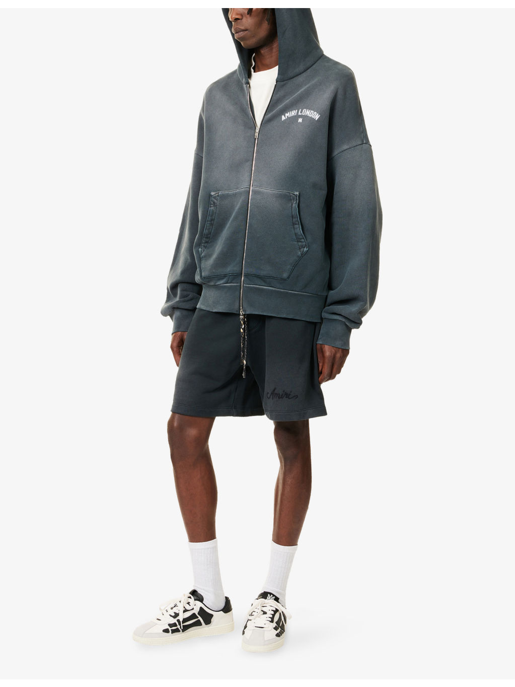 London Text-Print Cotton-Jersey Hoody - 2
