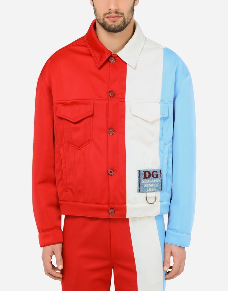 Patchwork jacket with DG patch - 1