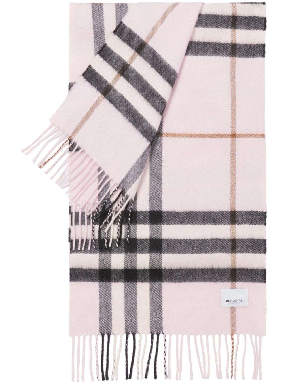 The Classic check-pattern fringed scarf - 1