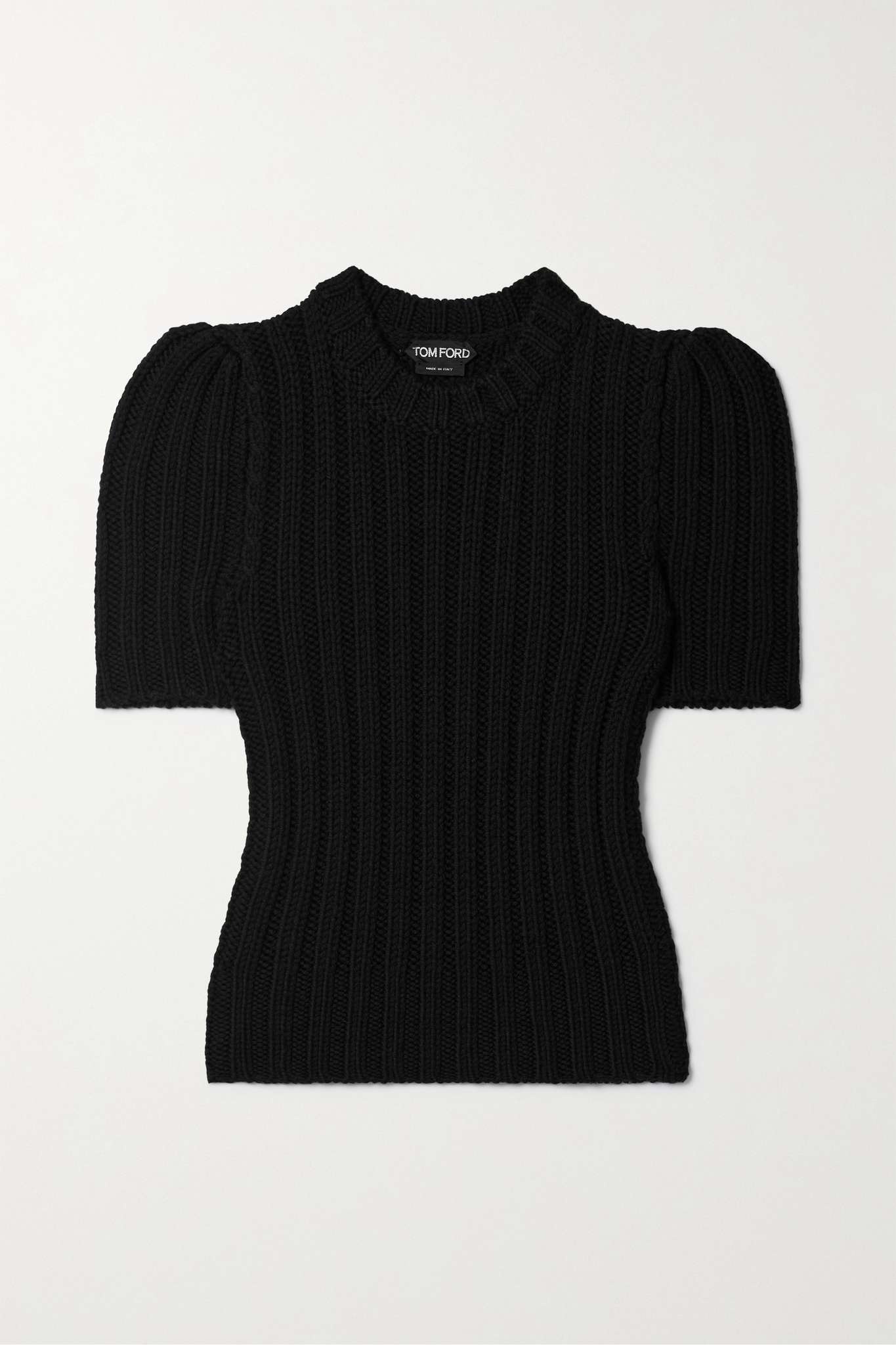 Ribbed wool sweater - 1