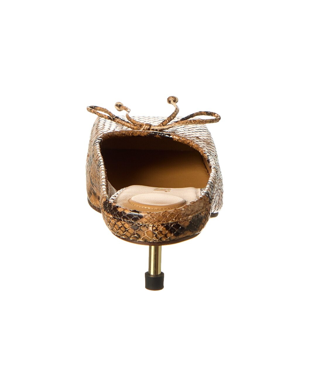 Jacquemus Snake-Embossed Leather Mule - 3