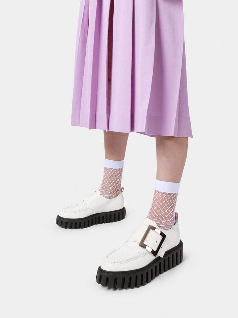 Roger Vivier Viv' Go-Thick Metal Buckle Loafers in Patent Leather outlook