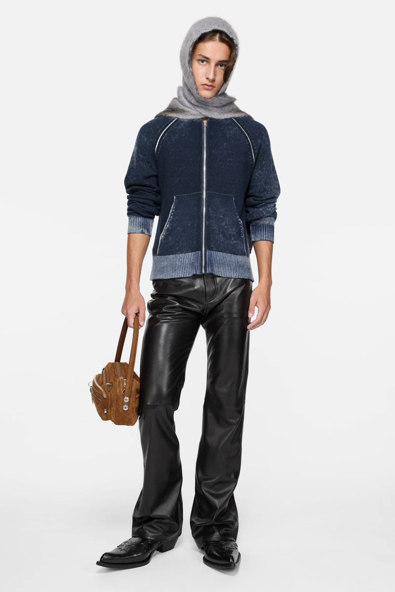 Acne Studios Hooded zipper sweater - Navy blue outlook