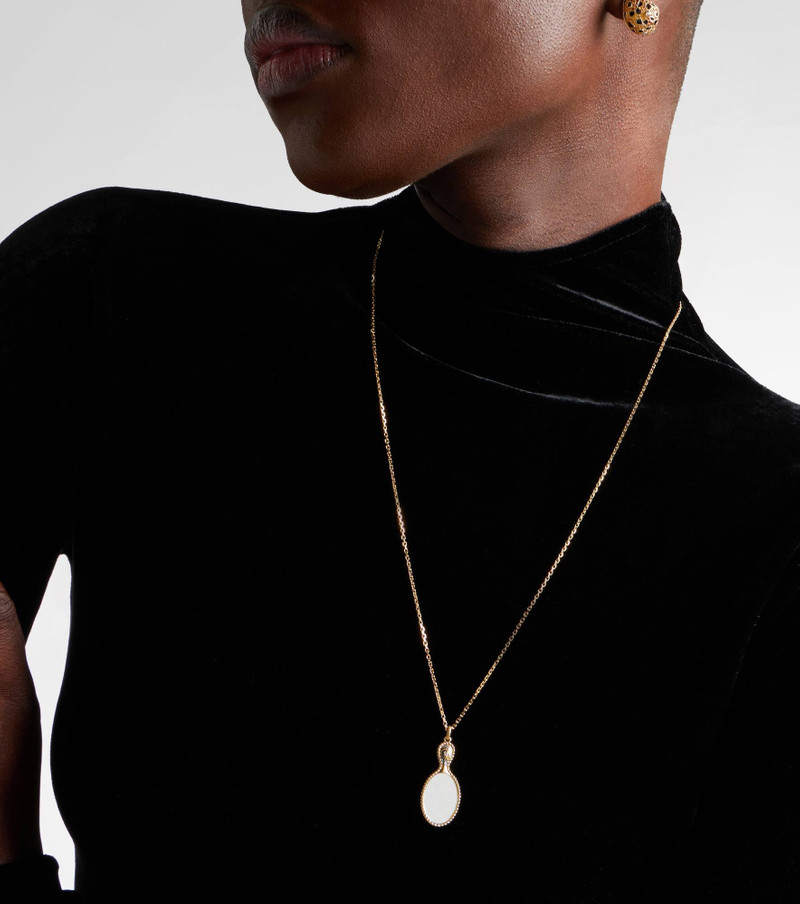 Joli Miroir 18kt and 9kt gold pendant necklace with citrines 3