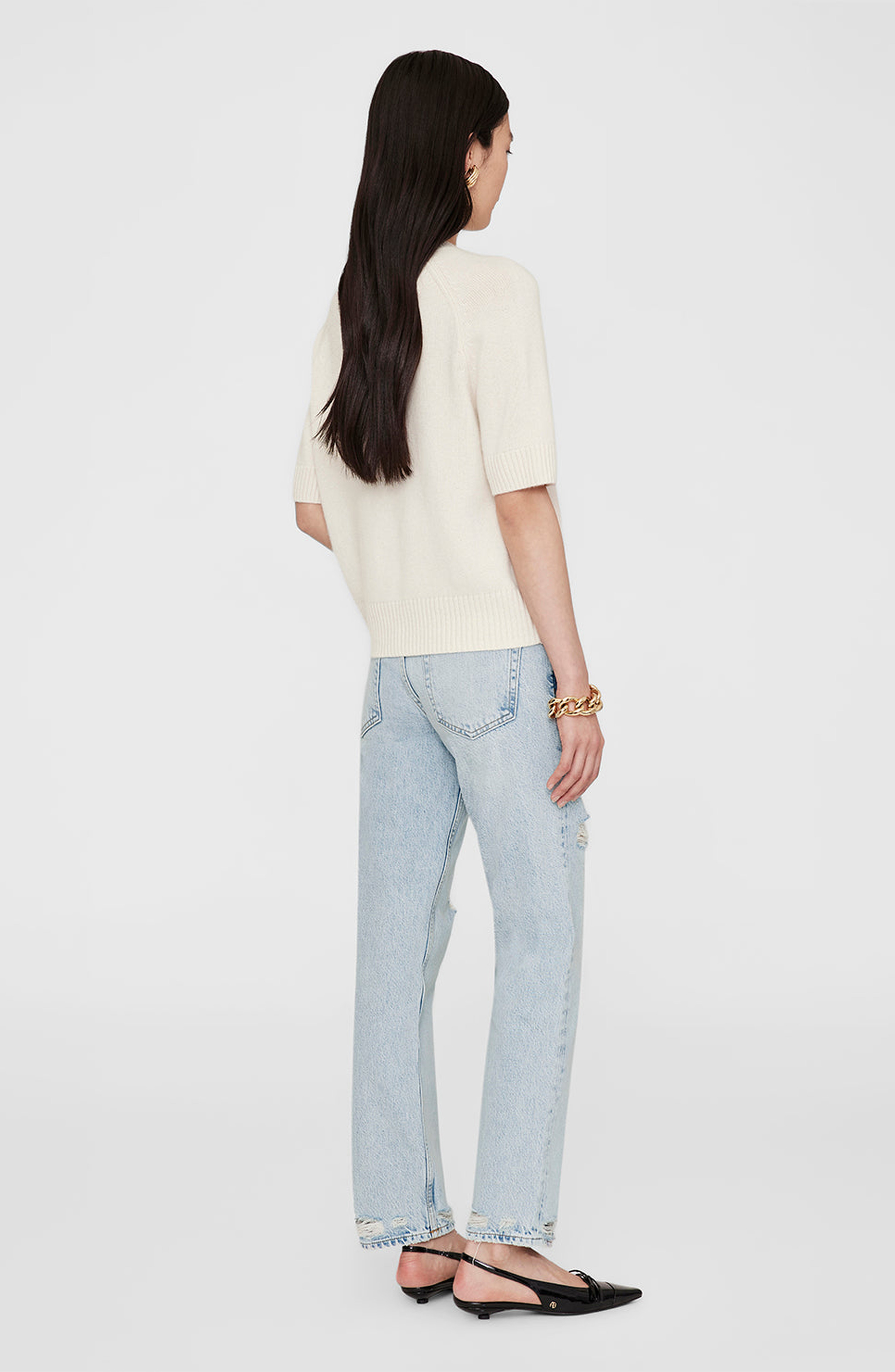 ANINE BING Jackson Sweater in Ivory at Nordstrom - 2