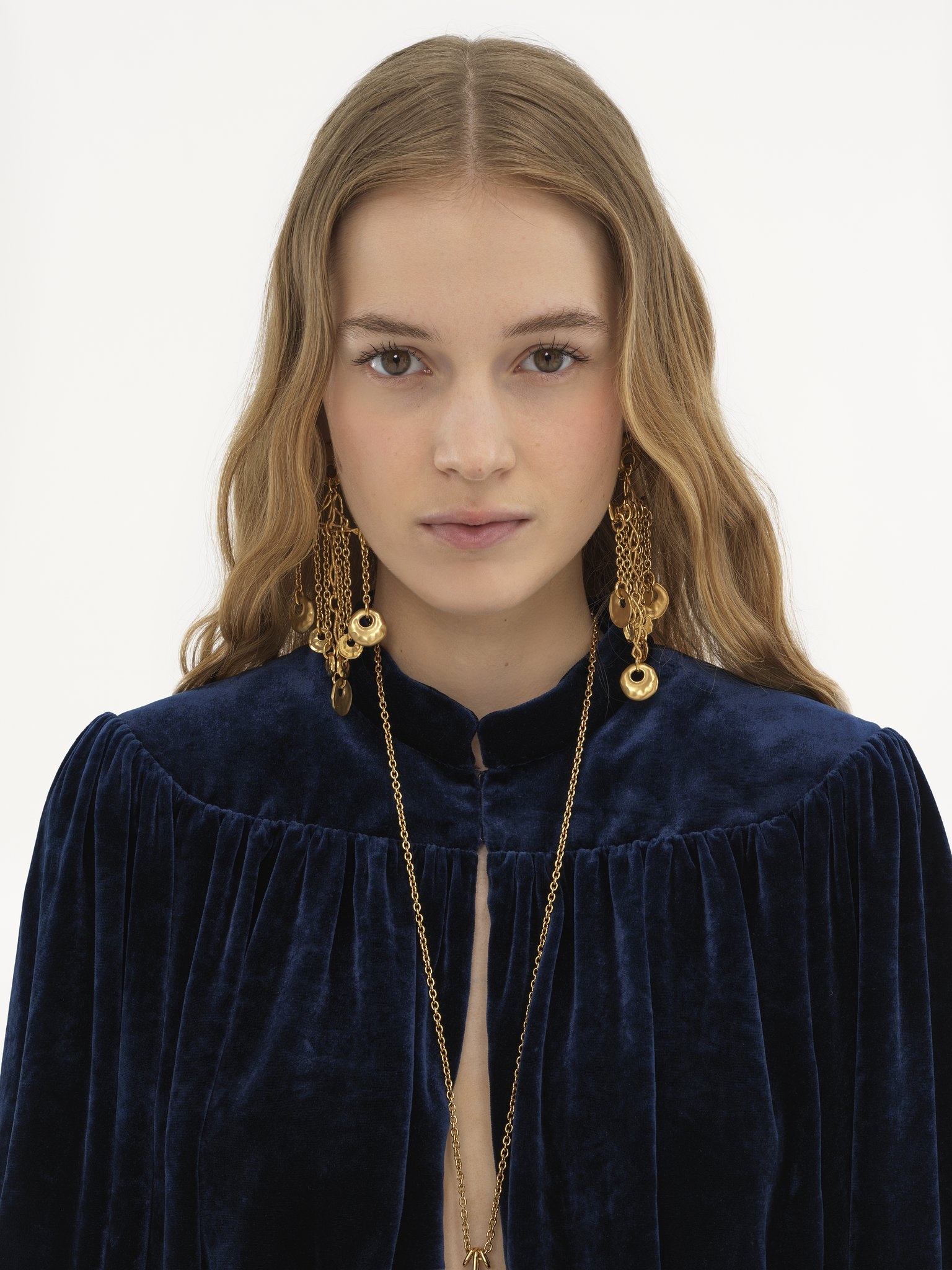GATHERED CROPPED TOP IN VELVET - 6