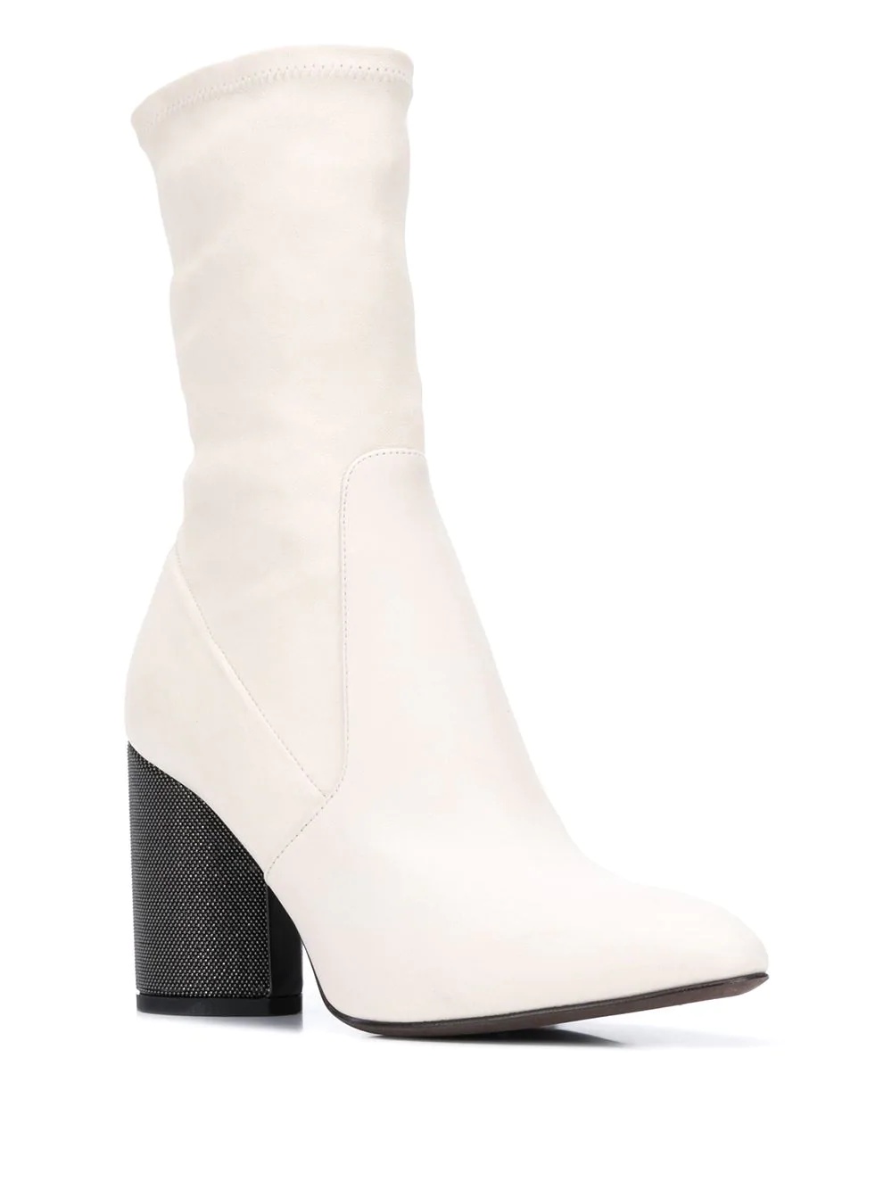 block-heel ankle boots - 2