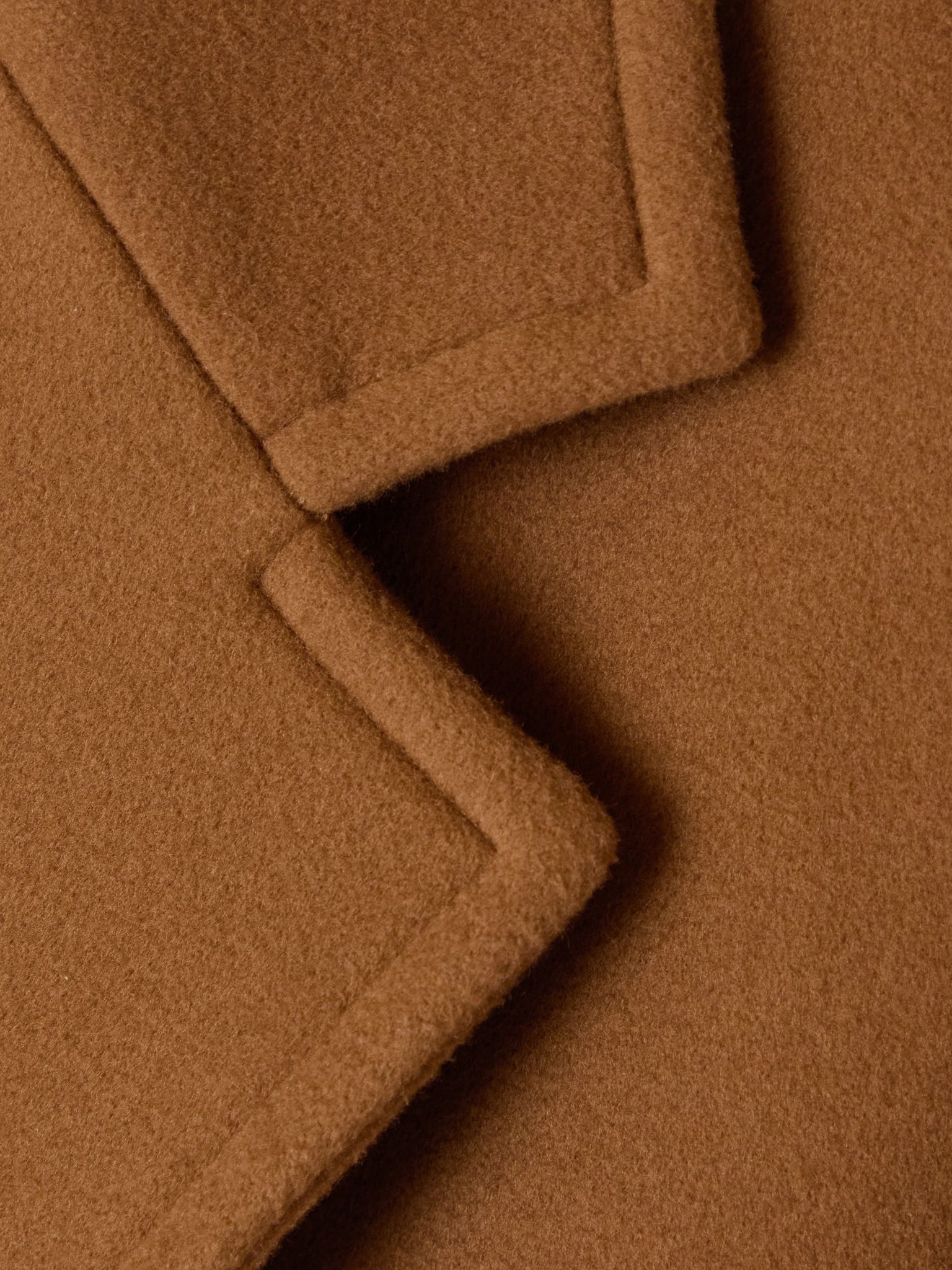 Oversized wool coat Camel - 5