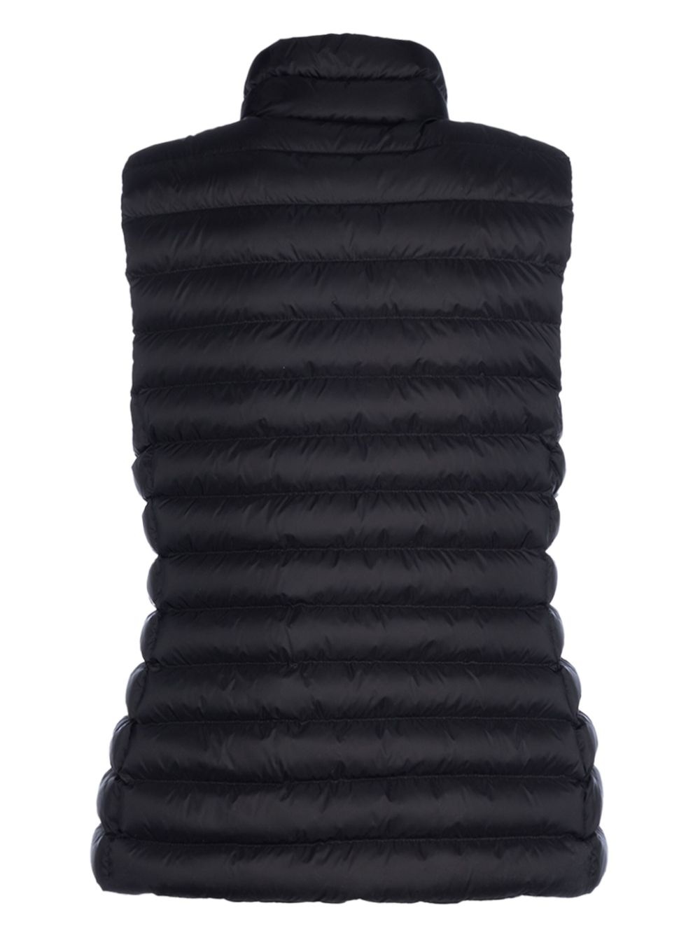 logo-print padded vest - 2