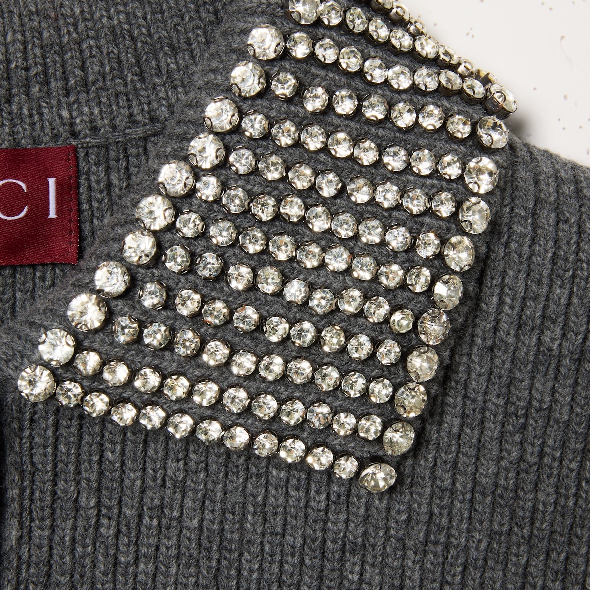 Rib wool polo top - 7