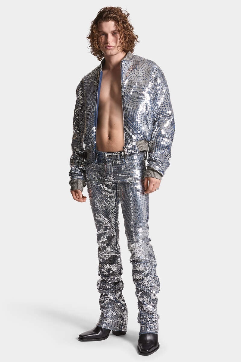 SILVER SUPERNOVA 80'S BOMBER JACKET - 6