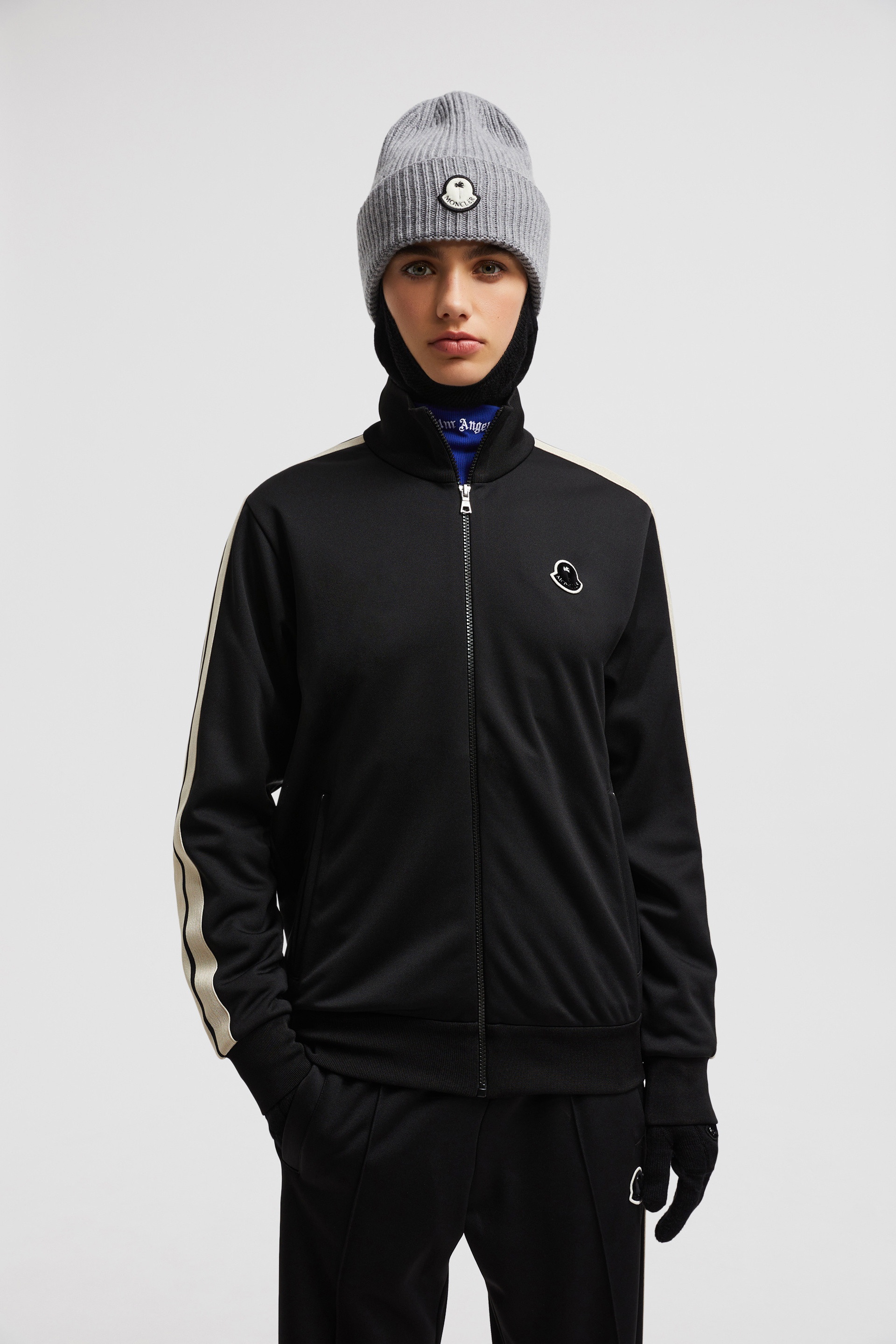 Moncler Moncler x Palm Angels Zip-Up Sweatshirt | REVERSIBLE
