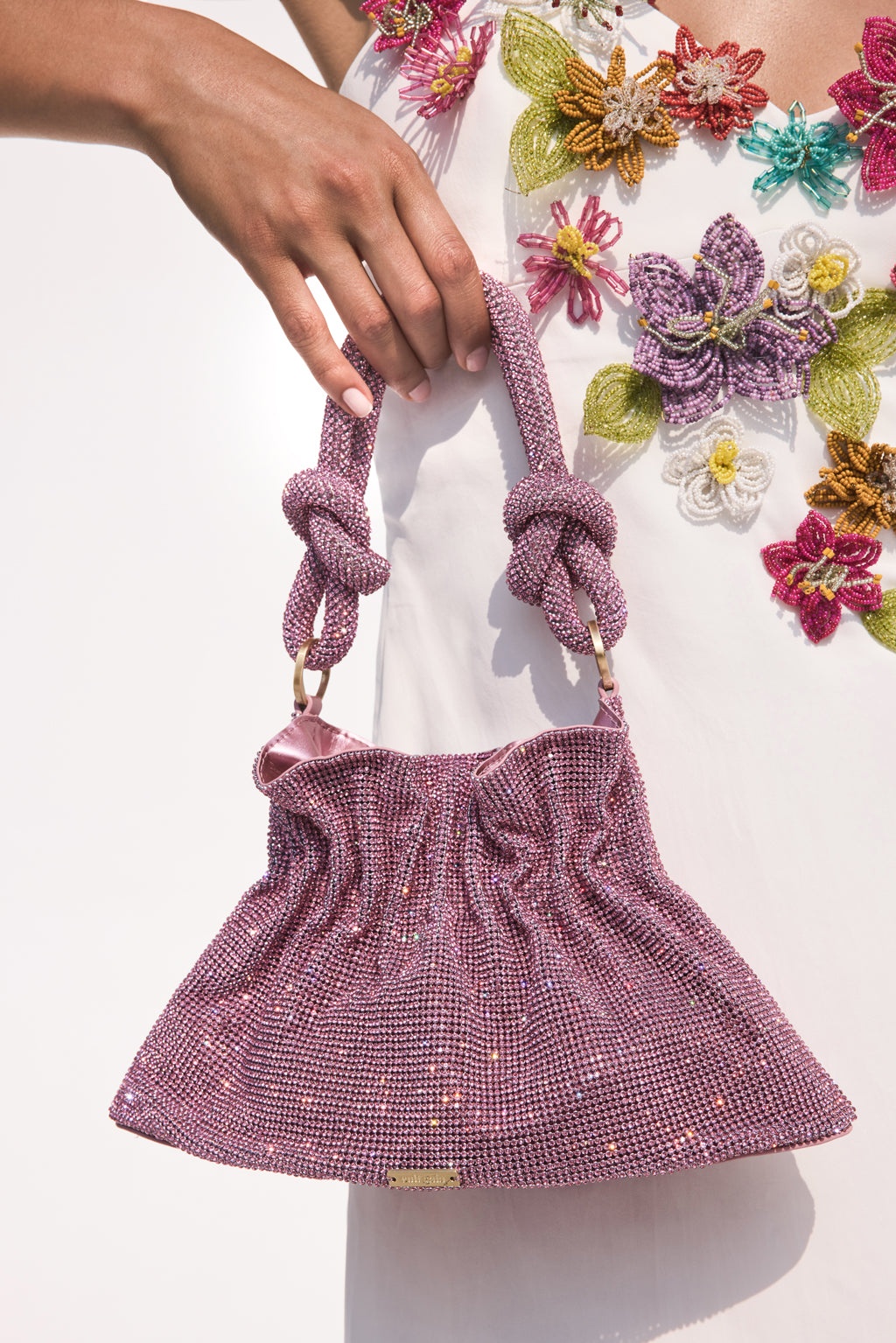 BARA MINI RHINESTONE SHOULDER BAG - 2