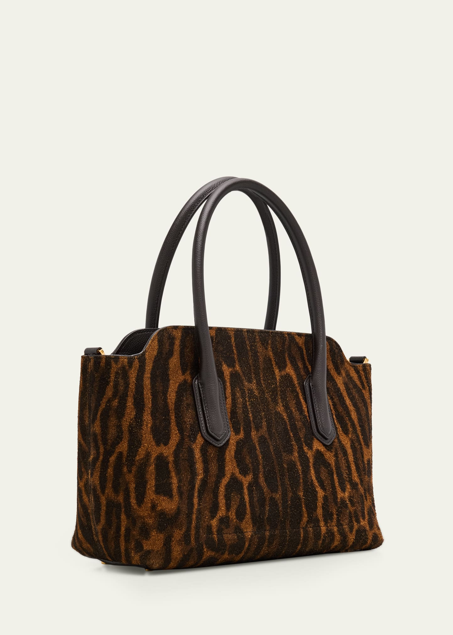 Alexander Medium Top-Handle Bag in Ocelot Suede - 3