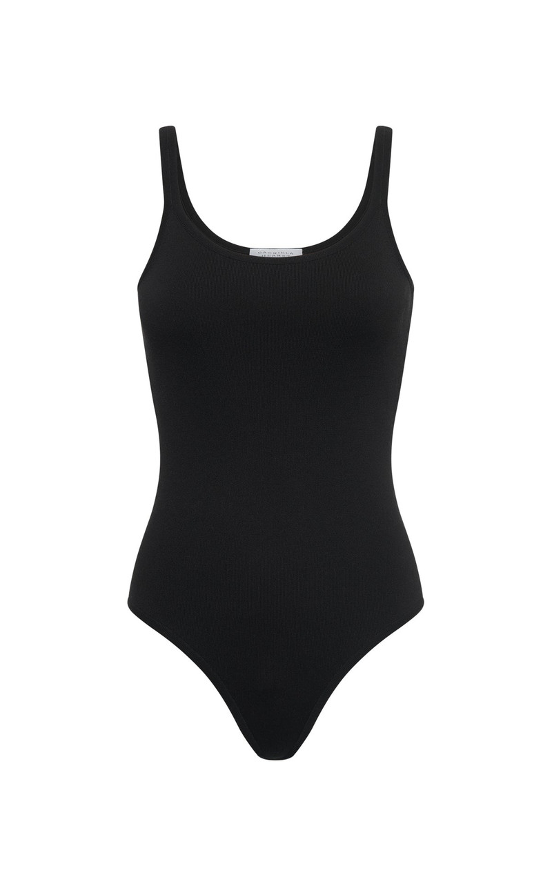 Anjea Knit Body in Black Silk - 1