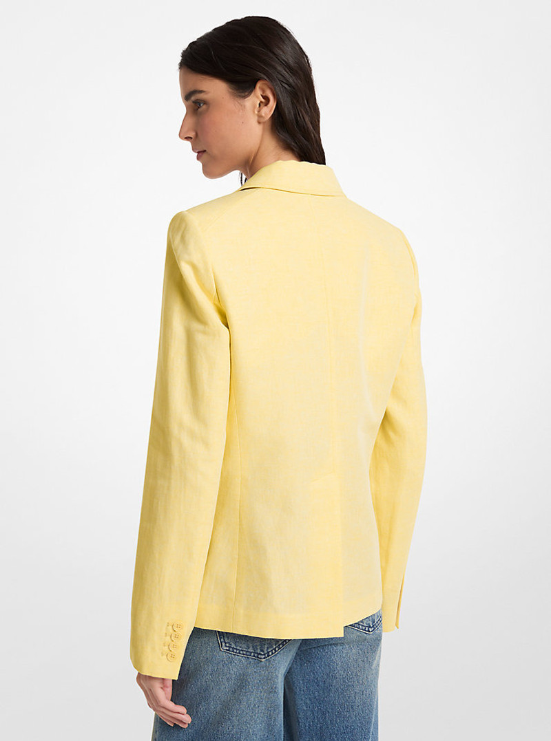 MICHAEL KORS Linen and Cotton Patch Pocket Blazer outlook