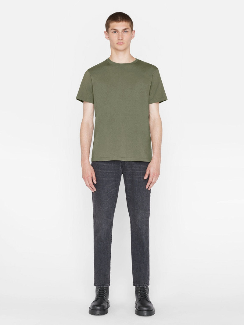 FRAME FRAME Logo Tee in Khaki Green outlook