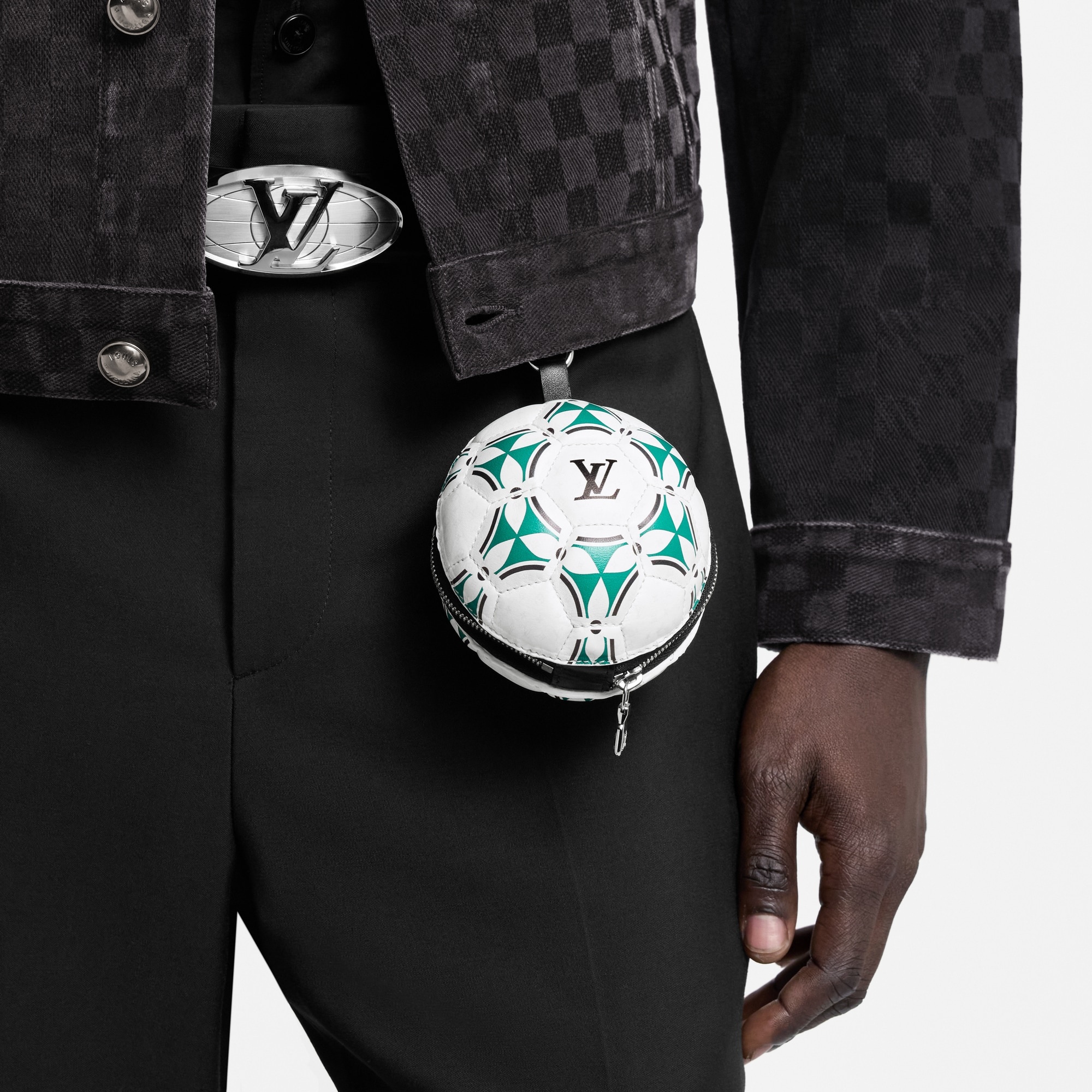 LV Football Pouch Bag Charm - 4