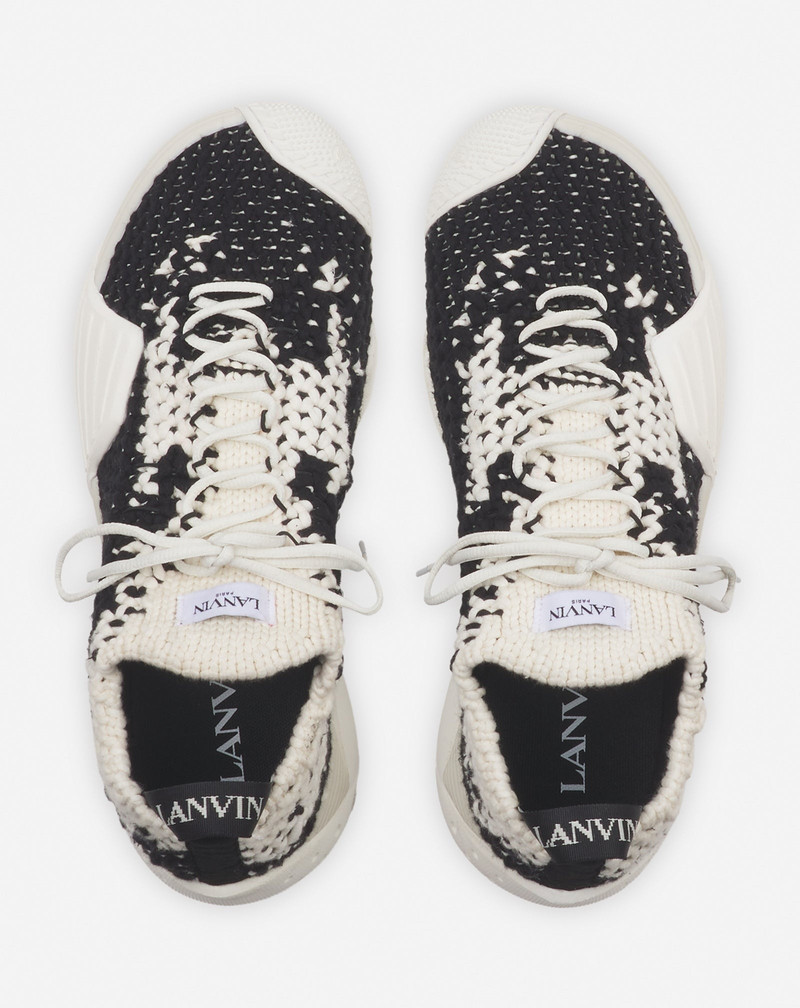 COTTON FLASH-KNIT SNEAKERS BY LANVIN 3