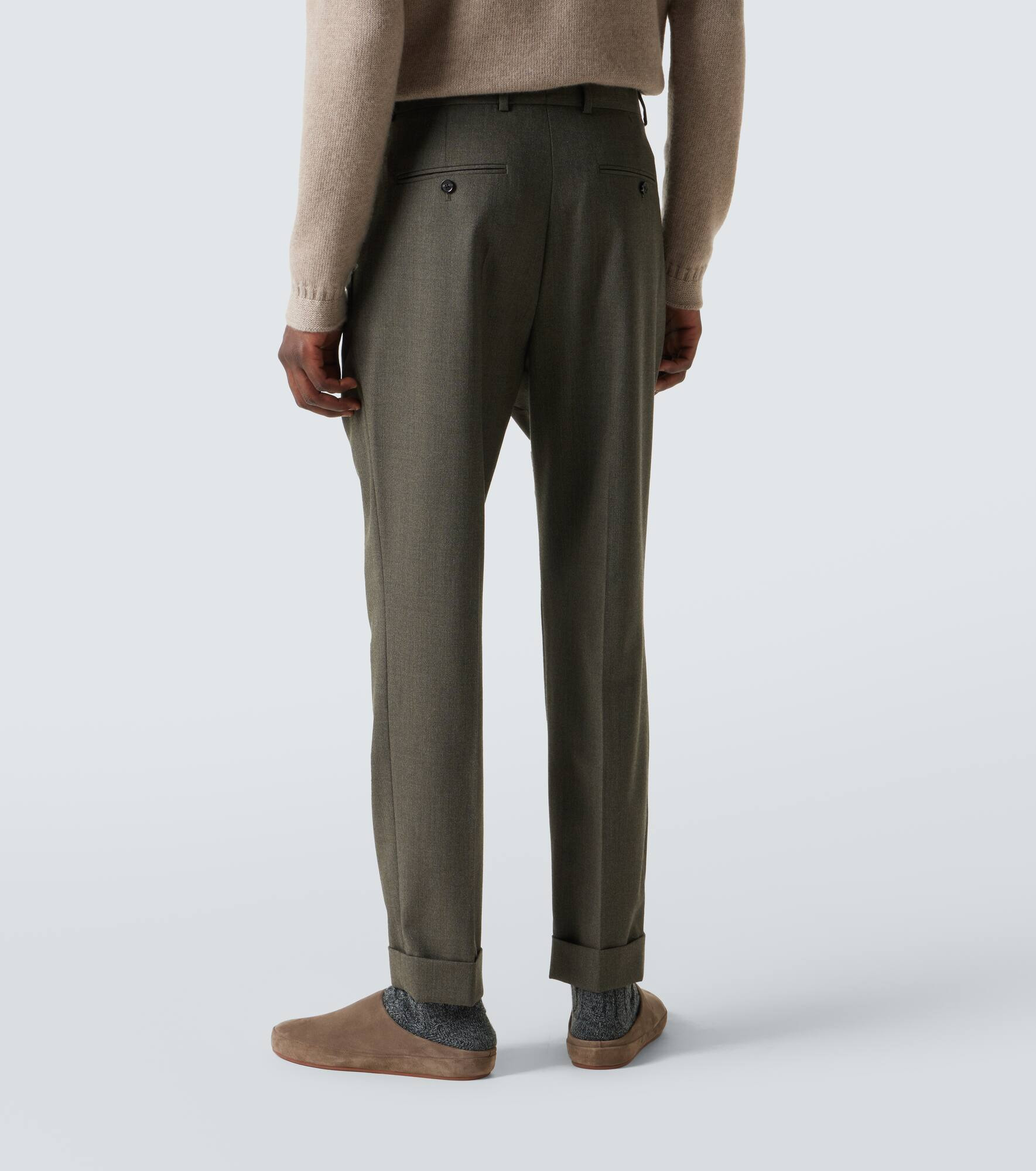 Stafford virgin wool straight pants - 4