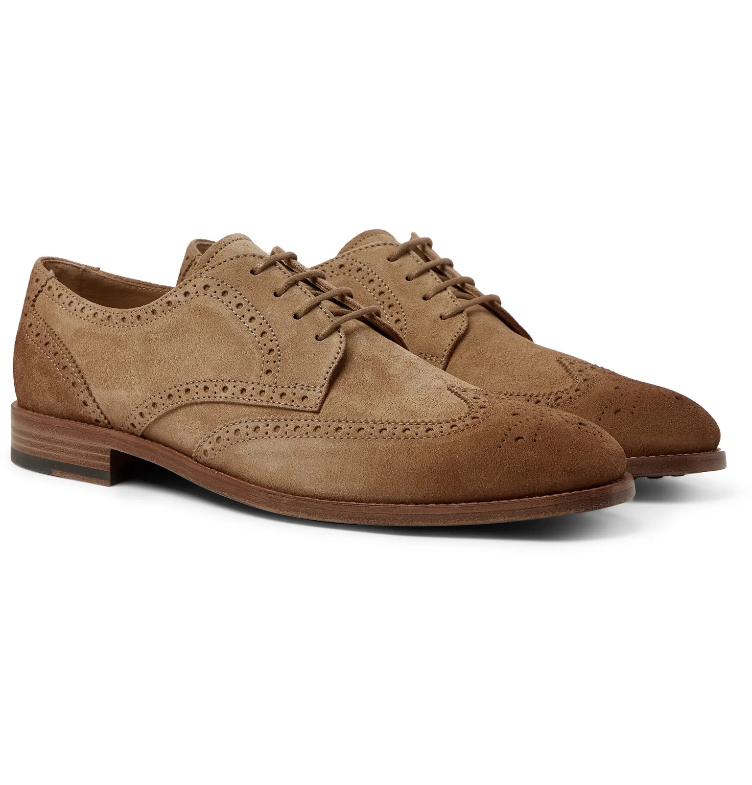 Gommino Burnished-Suede Brogues - 2