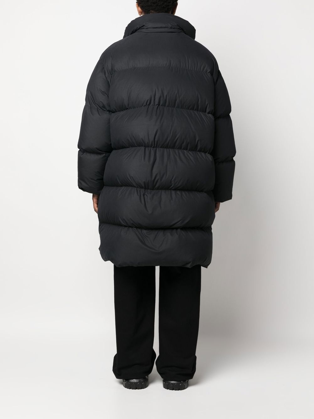 logo-print puffer coat - 6
