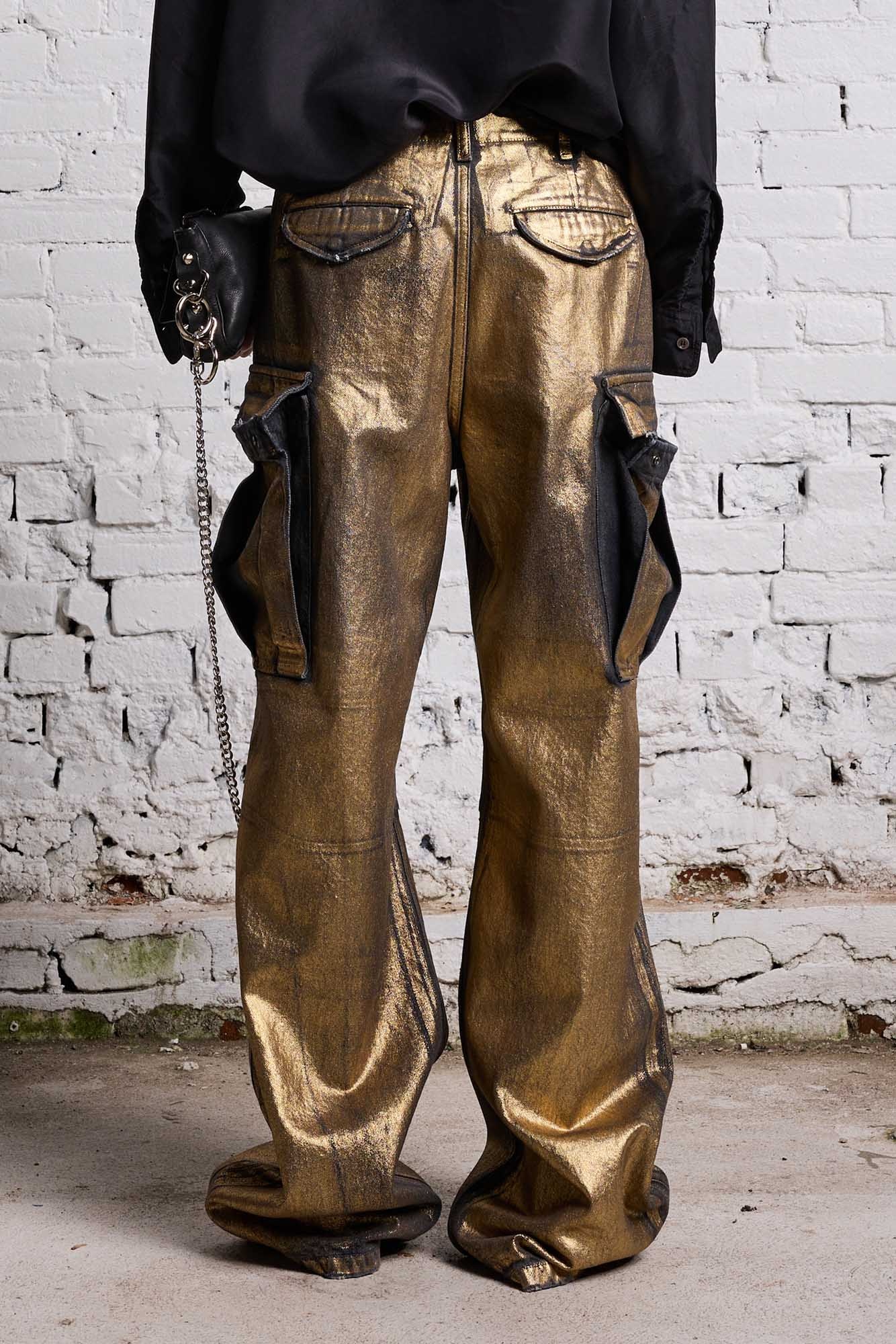 WIDE LEG CARGO - VINTAGE GILDED BLACK - 6