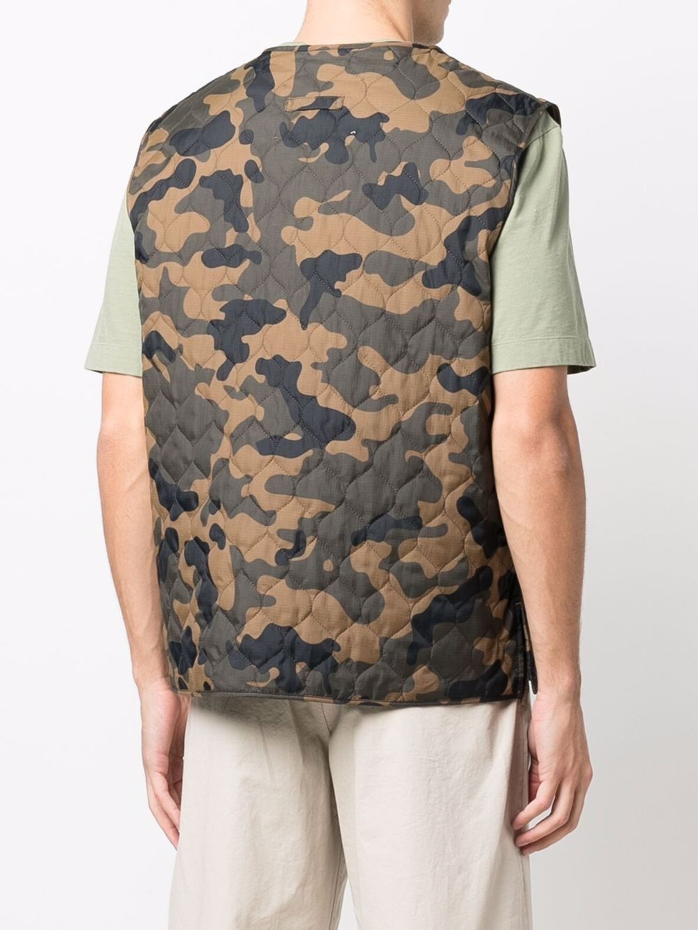 General camouflage-print gilet - 4