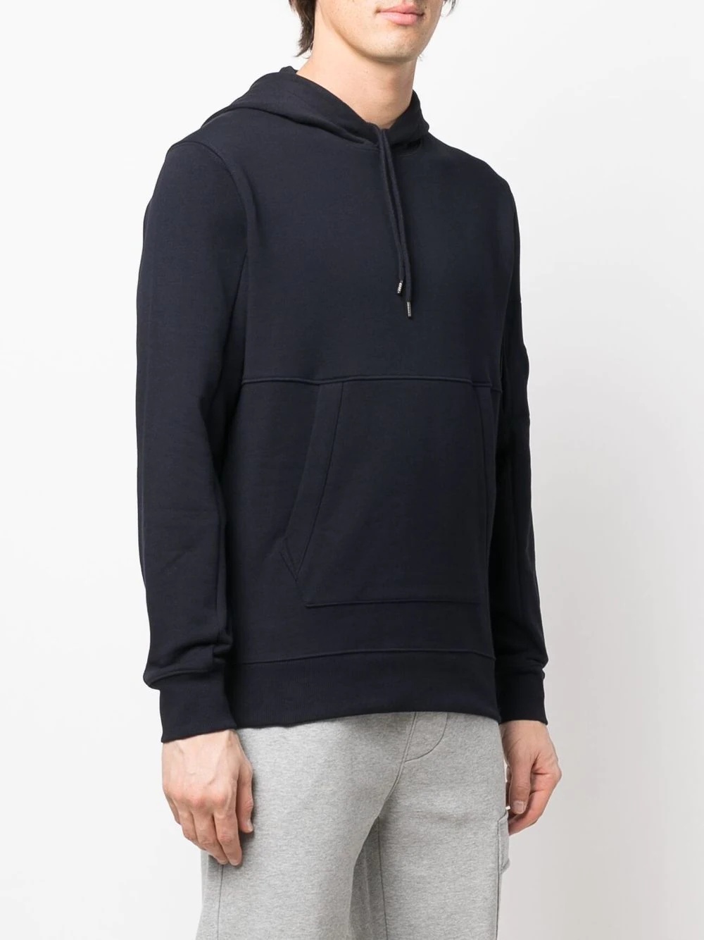 Lens-detailed cotton hoodie - 3