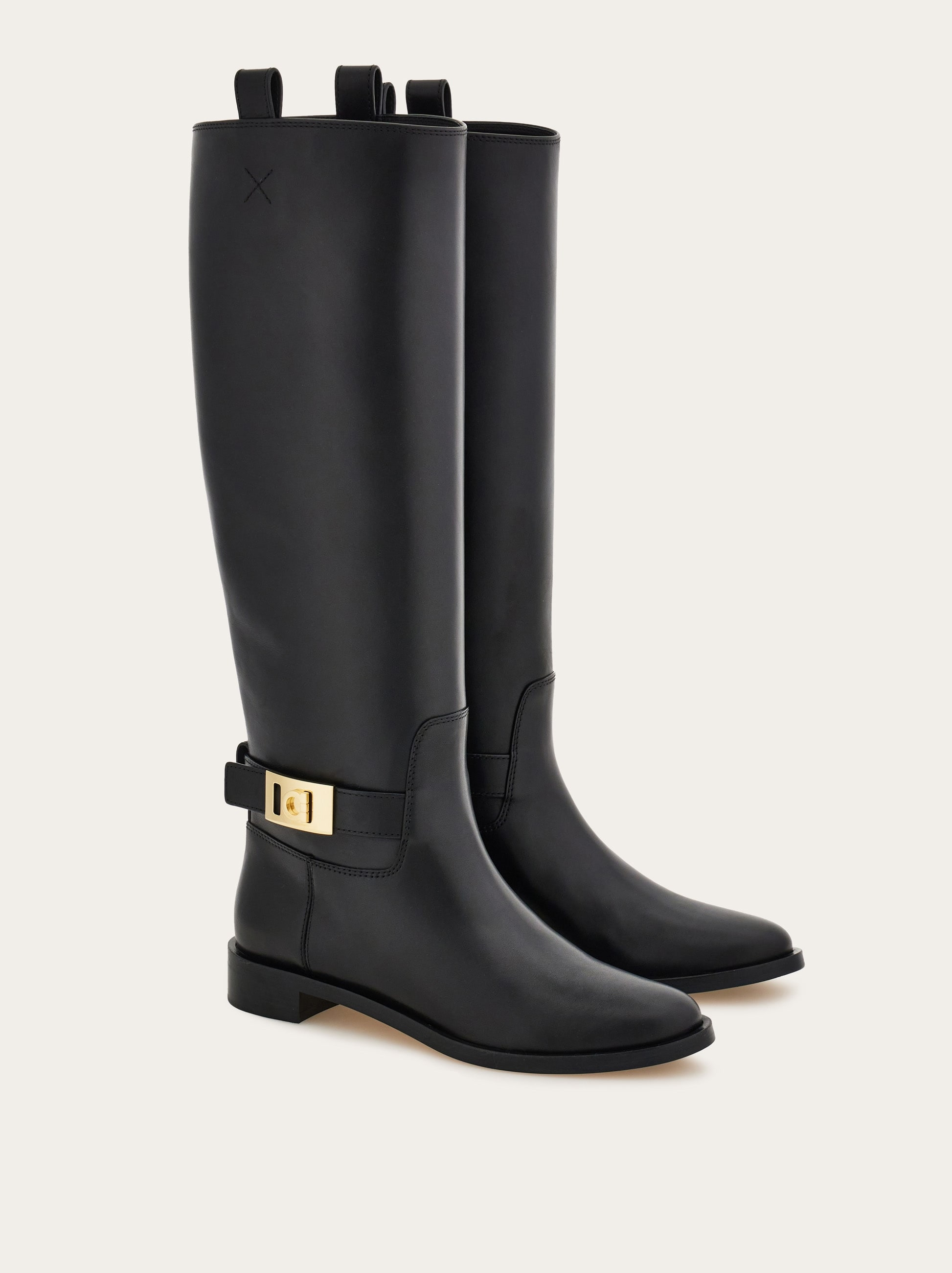 Knee high boot with Hug buckle detail - 2