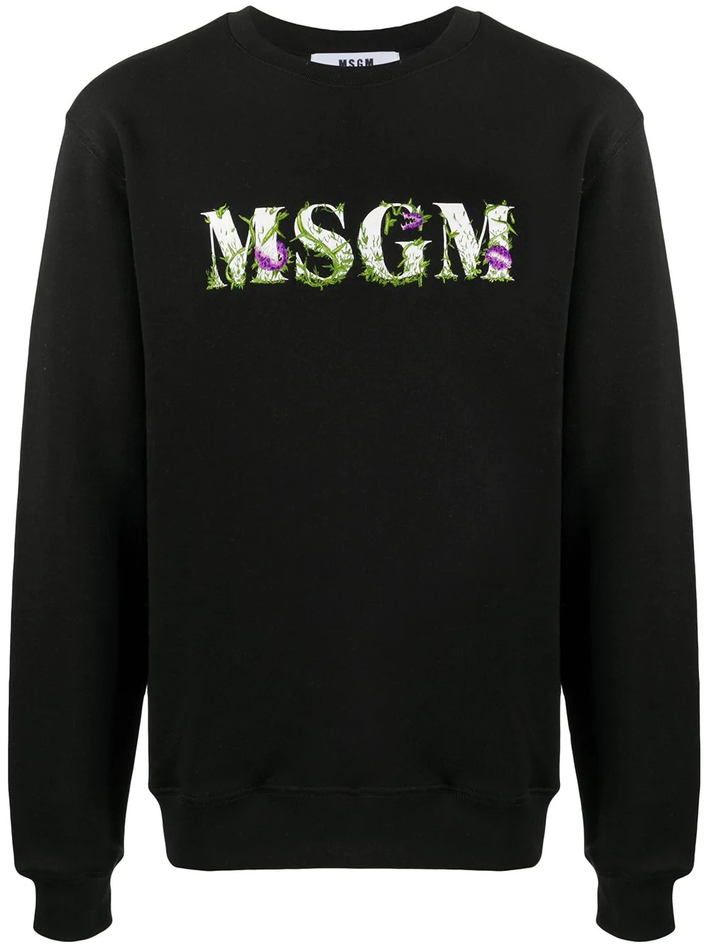 floral logo-print sweatshirt - 1