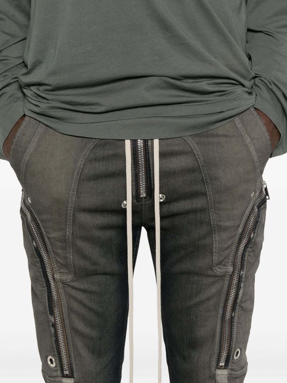 zip-detail trousers - 5