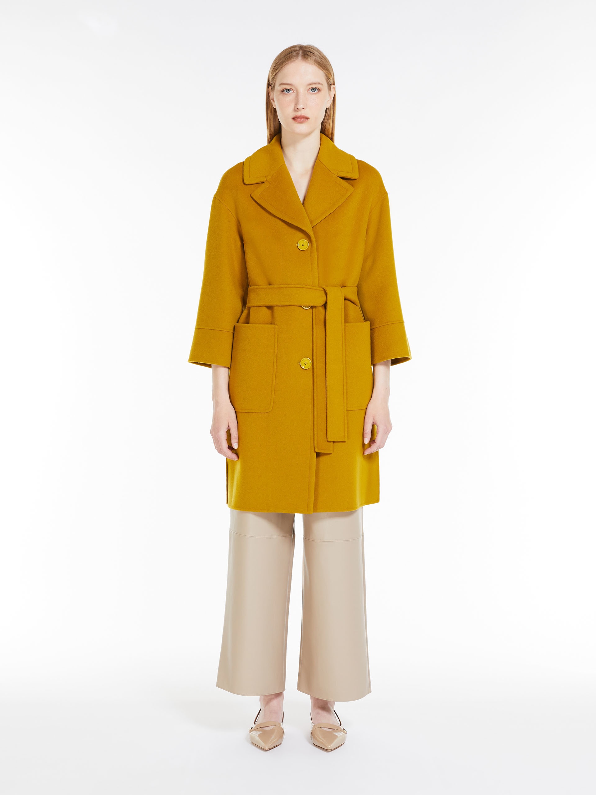 MARITA Pocket-detail wool coat - 3