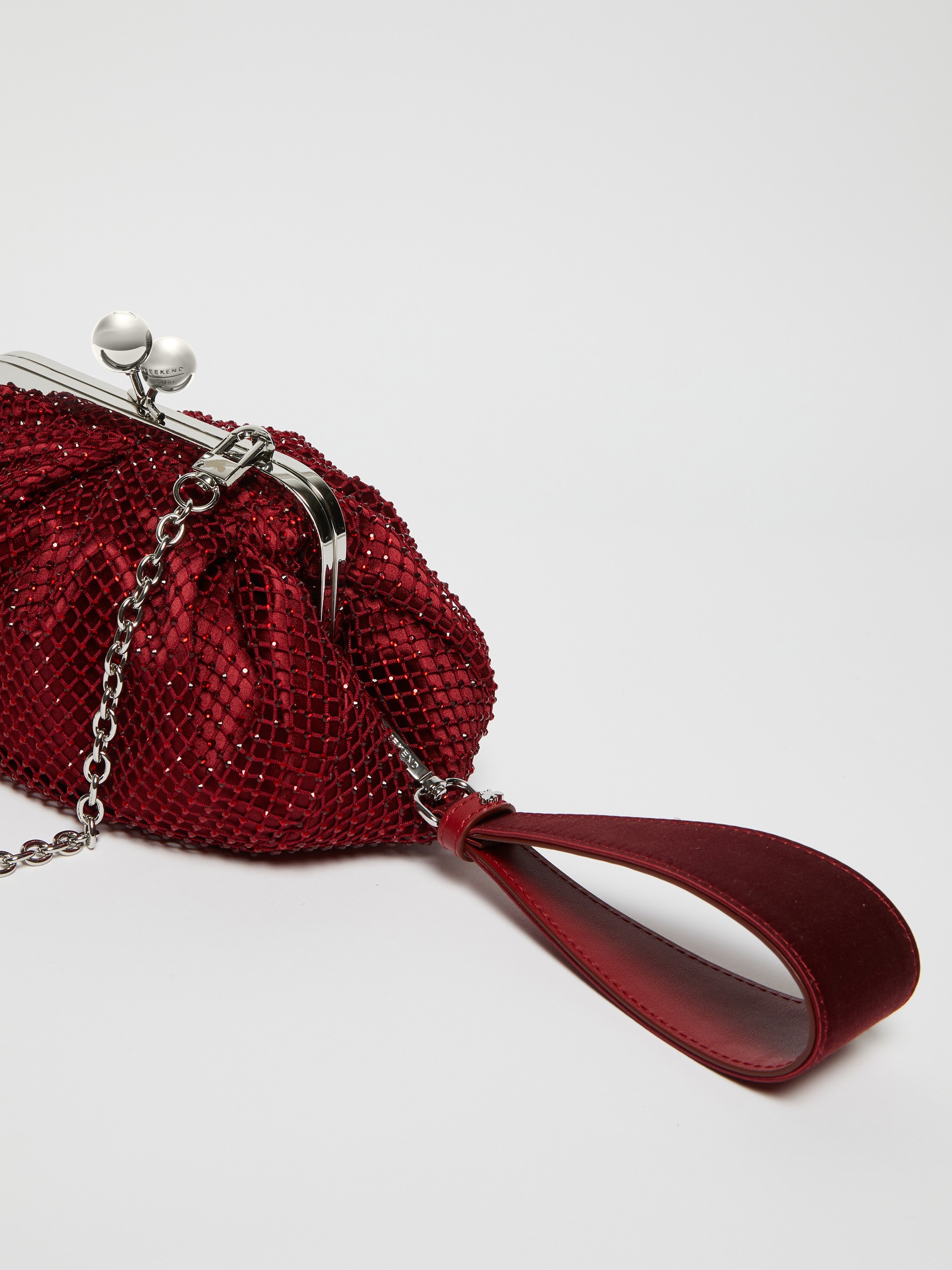 EDITA Small Pasticcino Bag in mesh and rhinestones - 4