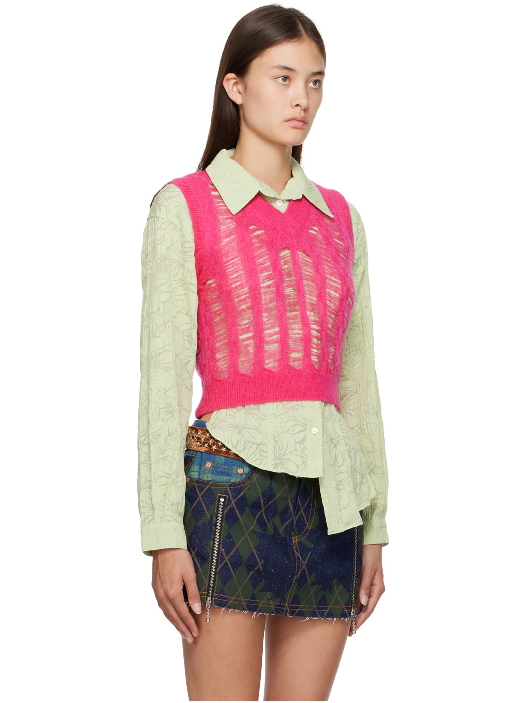 Pink Meadow Vest - 2