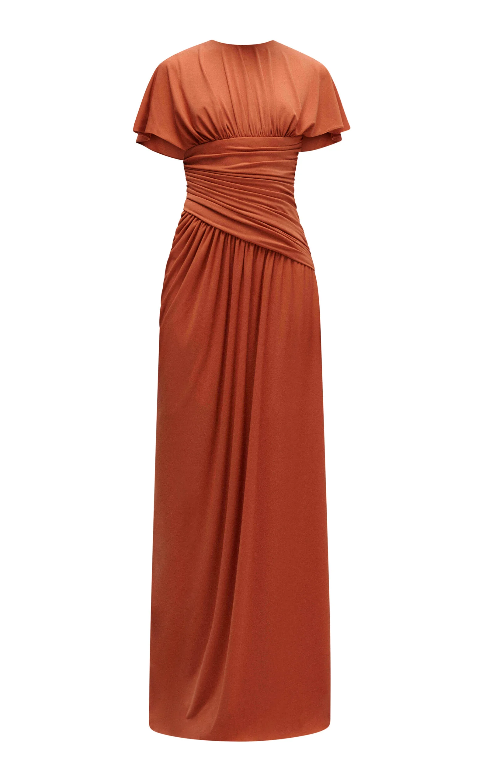 Asymmetric Jersey Gown - 1