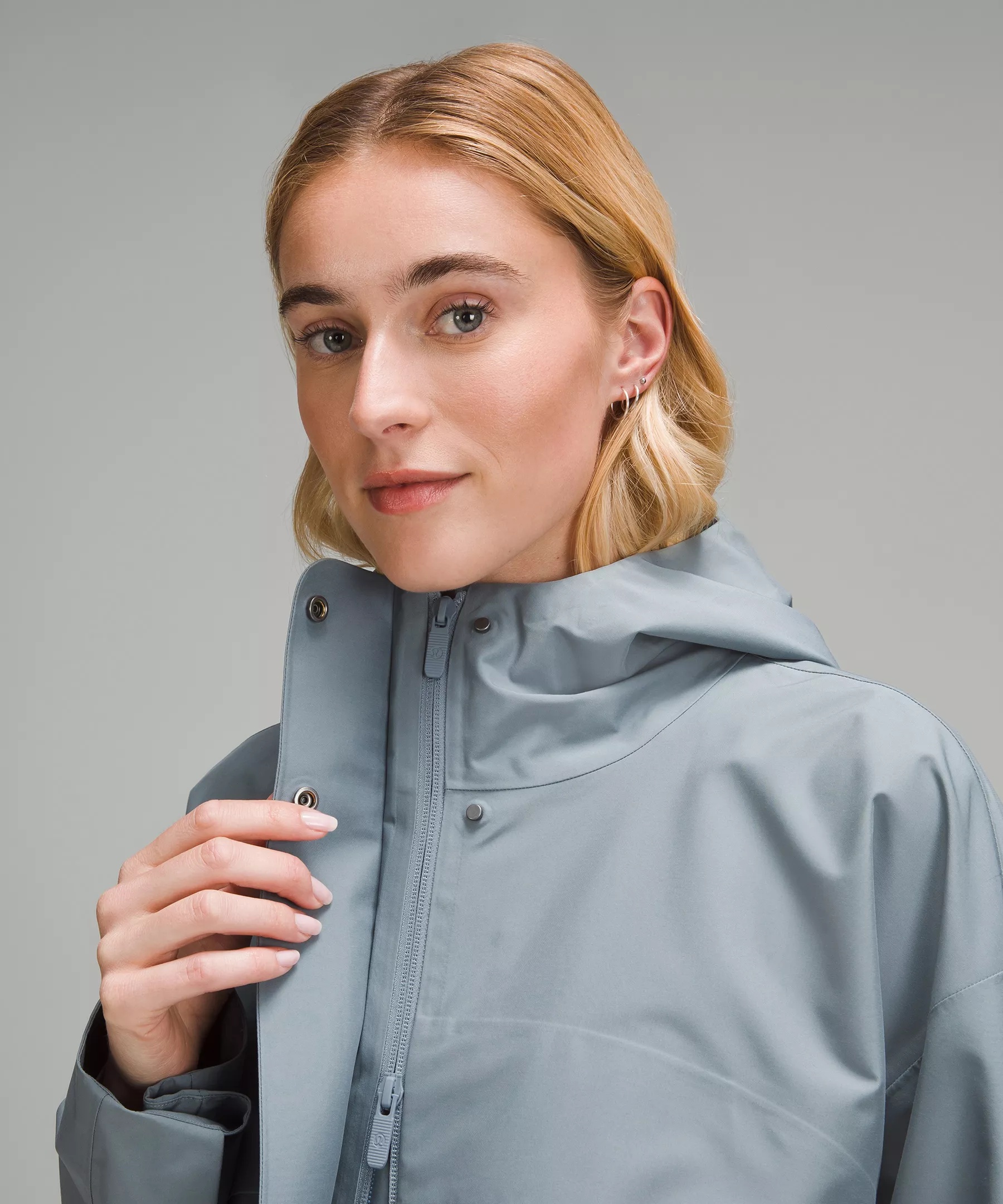 Mid-Length Waterproof Rain Coat - 6