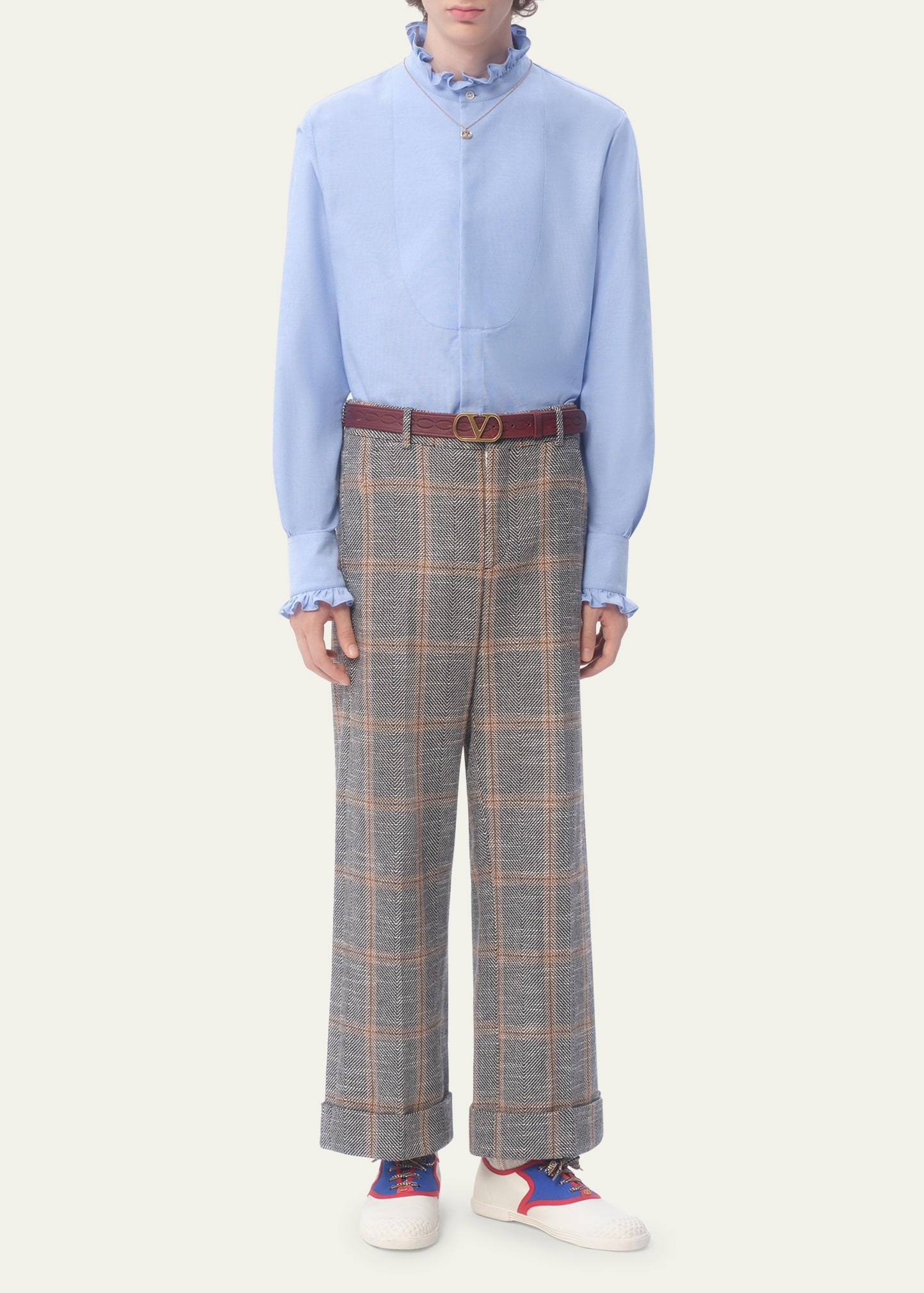 Men's Ruched Oxford Sport Shirt - 2