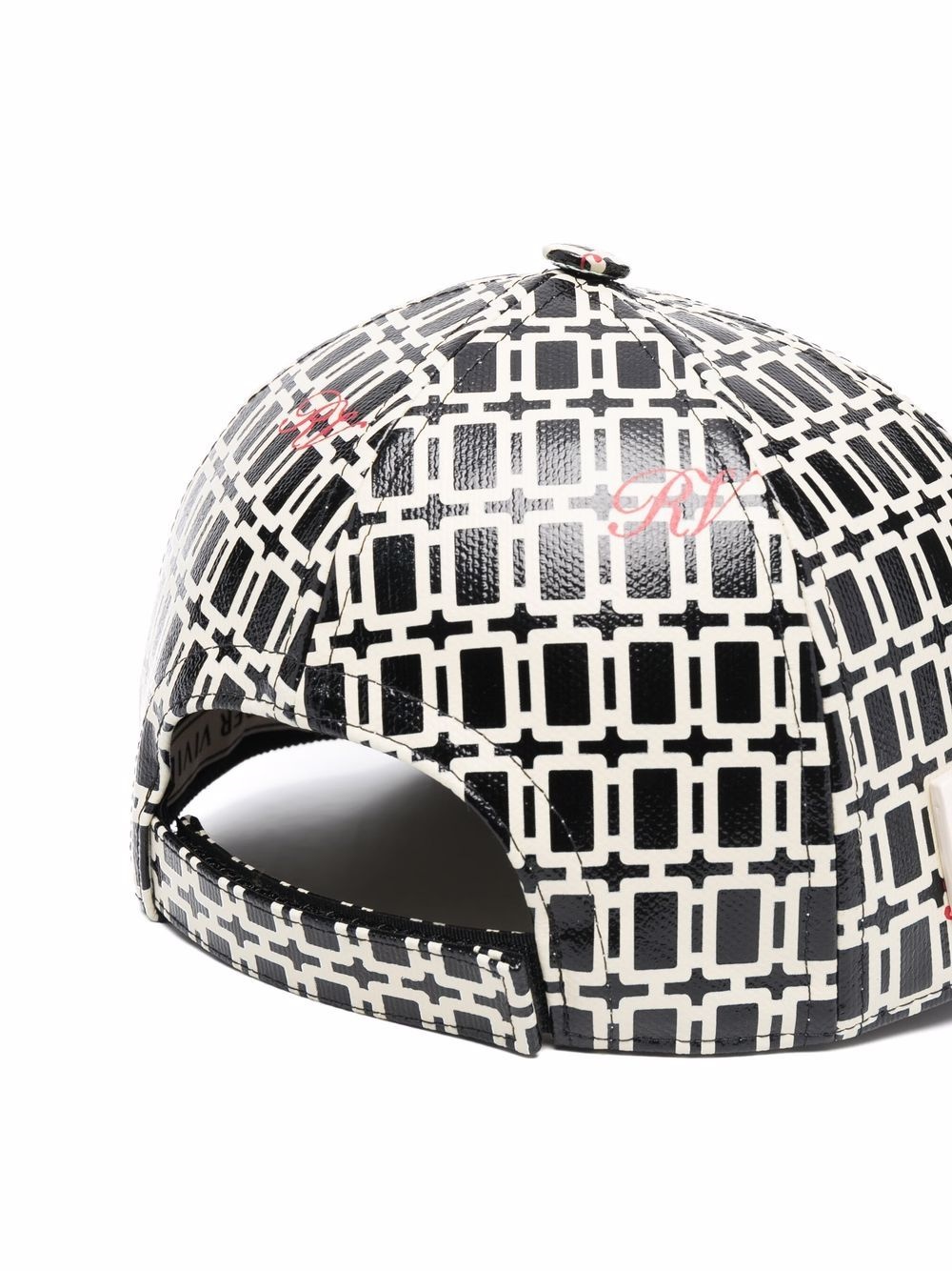 high-shine graphic-print cap - 2