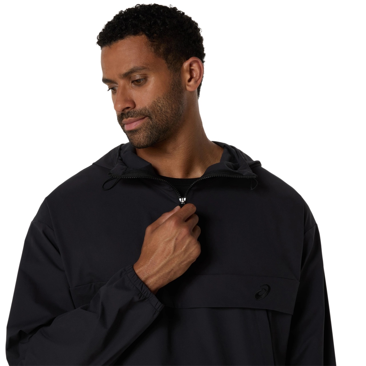 DOUBLE WEAVE RELAXED PULL OVER JACKET - 5