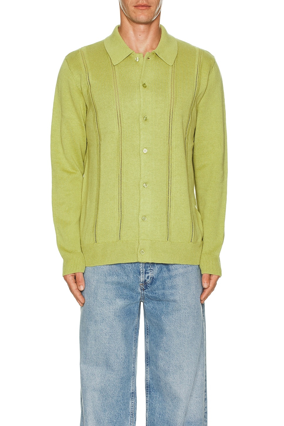 Jahmad Linen Long Sleeve Polo - 3