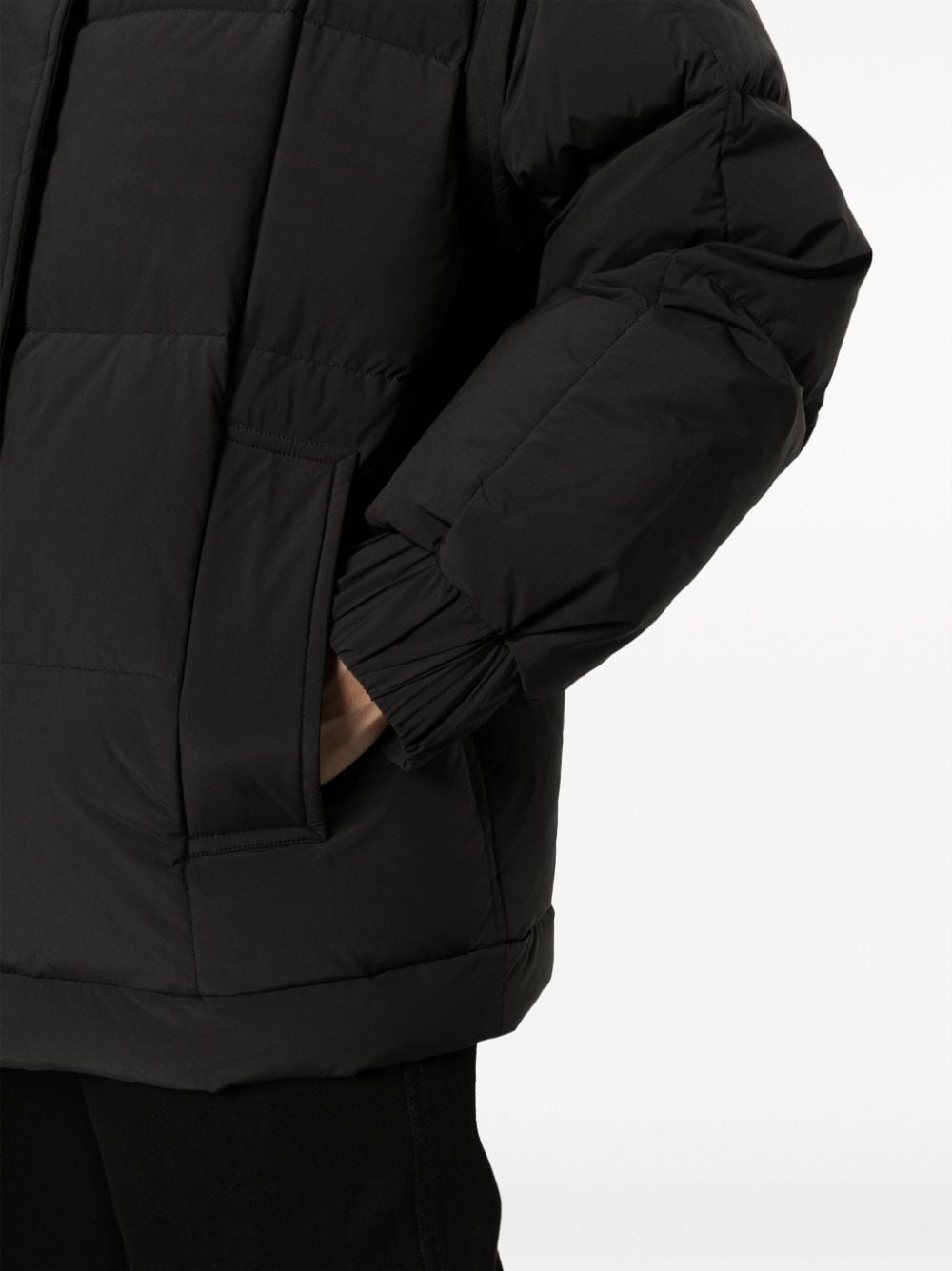 detachable-sleeves hooded puffer jacket - 5